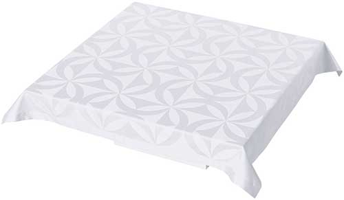 Ellipse White Tablecloth
